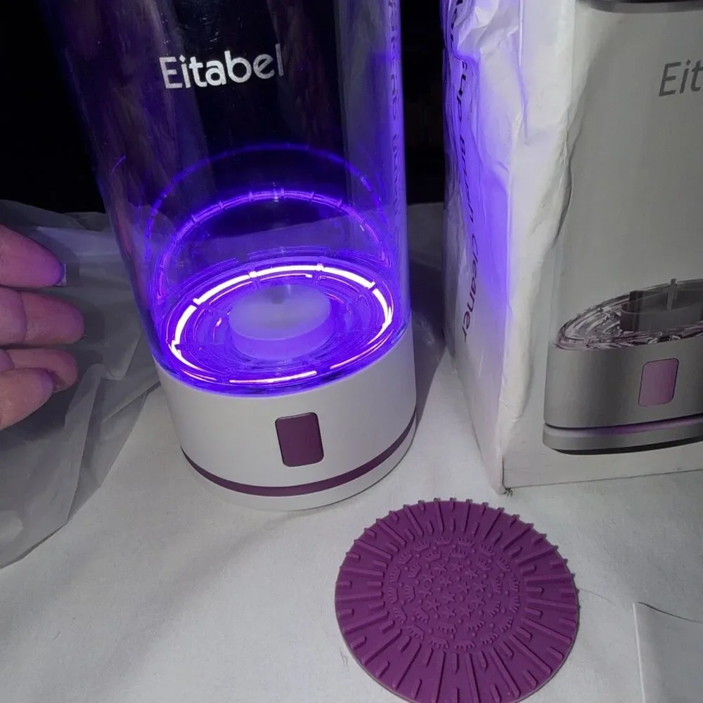EITABEL Electric Makeup Brush Cleaner Automatic,USB Recharge New Damaged Bx Test